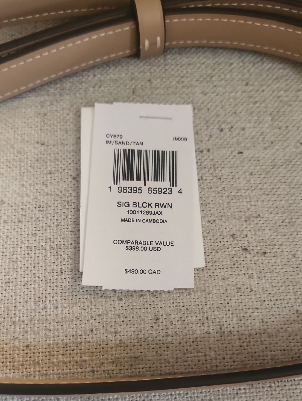 Coach Tan And Sand Rowan Satchel - Picture 3 of 4